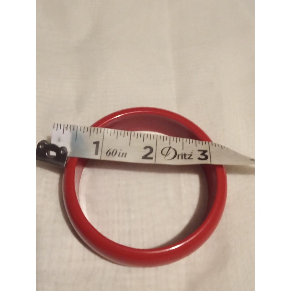 Vintage Estate Retro Red bangle bracelet Mod plastic